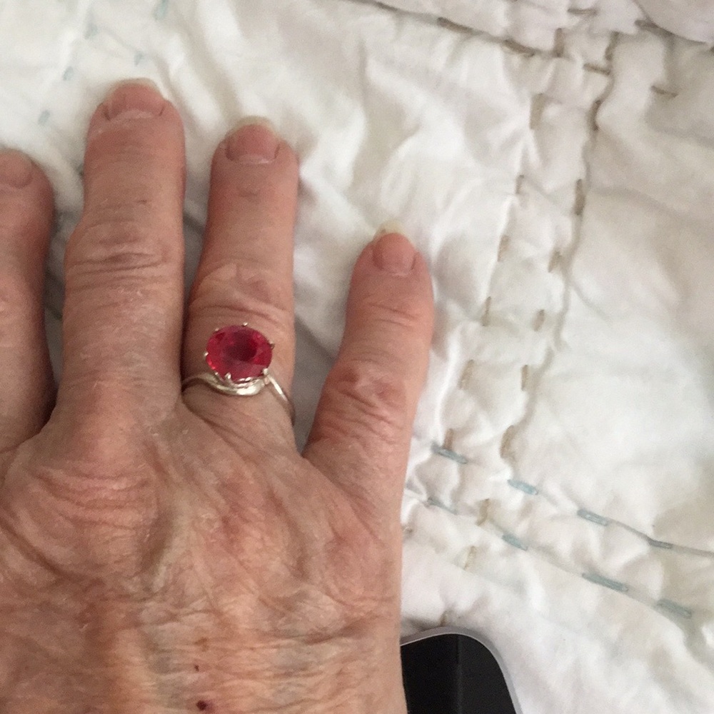 Ruby Bypass ring. 7.75 - Picture 5 of 5